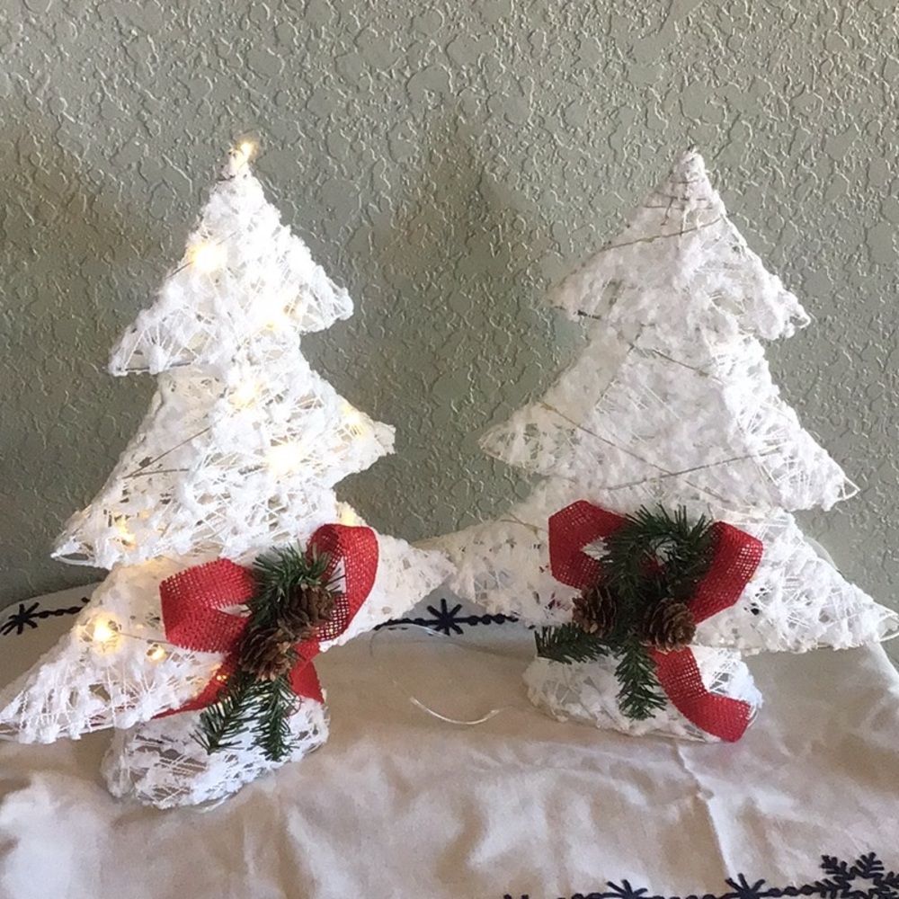 Say 50% when by multiples Christmas LED light decoration trees 15” 🎄